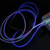 C-провод Светодиодный светильник Micro USB Type C Кабель для передачи данных Кабели для зарядки мобильных телефонов Светящийся кабель Провод для зарядки