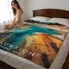 Yellowstone National Park Throw High-Density Short Plush Blanket Soft For Sofa Air-Con Room.