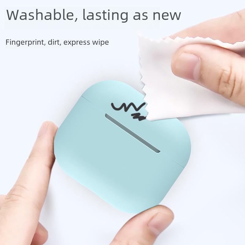 Силиконовый защитный чехол для Apple AirPods 3: Чехол для беспроводной Bluetooth-гарнитуры с защитой от падения