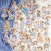 40pcs/pack Kawaii Ins Aesthetic Stationery Stickers Cute Doll PET Stickers DIY Scrapbook Diary Album Junk Journal Decoration