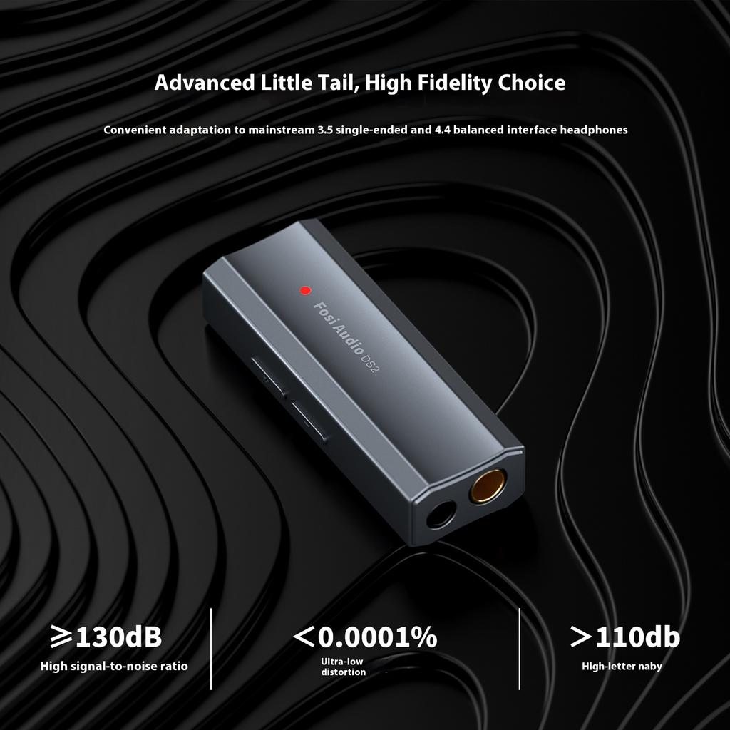 Fosi Audio Ds2 Ds512 DAC усилитель для наушников Mini Audio Hifi 3,5 мм и 4,4 мм Двойные выходы Custom Support 32bit/768khz Usb DAC Amp