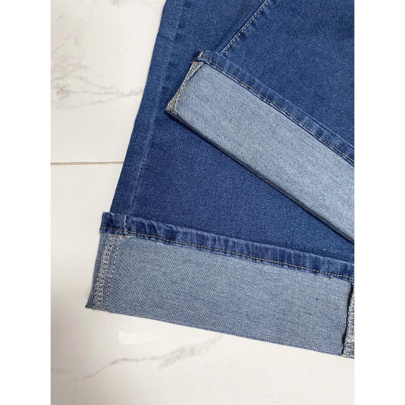 Женские новые весенние модные джинсы с высокой талией и подвернутыми штанинами, повседневные широкие брюки