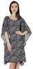 Short Beach Kaftan Dress For Women S Print U-Neck Turkish Bikini Cover Up
