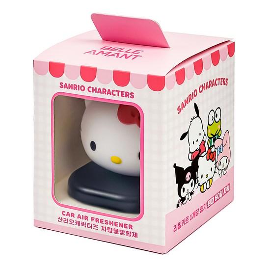 Belle Ament Sanrio Hello Kitty Big Face Refillable Car Air Freshener Set, Midsummer Night, 1 Set, a Popular Character In Korea