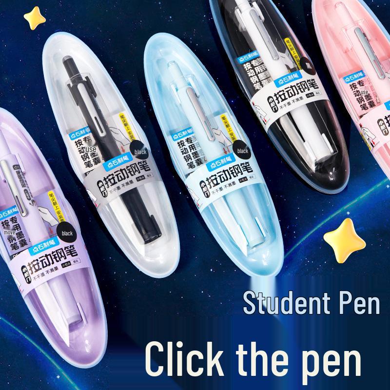 Dotstone Time Capsule Fountain Pen for Students - Replaceable Ink Cartridge, Beginner Calligraphy, Model DS-784