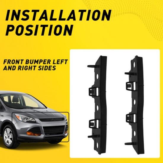 Bumper Bracket For 2013-2016 Ford Escape Set of 2 Front Left & Right Side LH RH