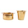 Индийская латунная кофейная чашка Давара/Дабара и стакан для подачи фильтрованного кофе/чая/Традиционная латунная дабара из Кумбаконама - | Кованая матовая - 150 мл (Набор из 1)