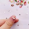 50pcs Resin Mini Colorful Santa Claus Snowman Christmas Tree Deer Flatback Nail Art Decor DIY Scrapbook Accessories Crafts KTY