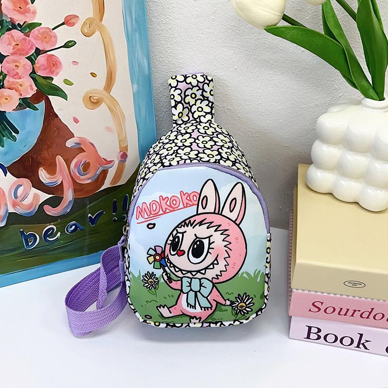 Stylish Childrens Chest Bag Large Capacity Playful Cartoon Design Trendy Sling Purse For Boys Girls And