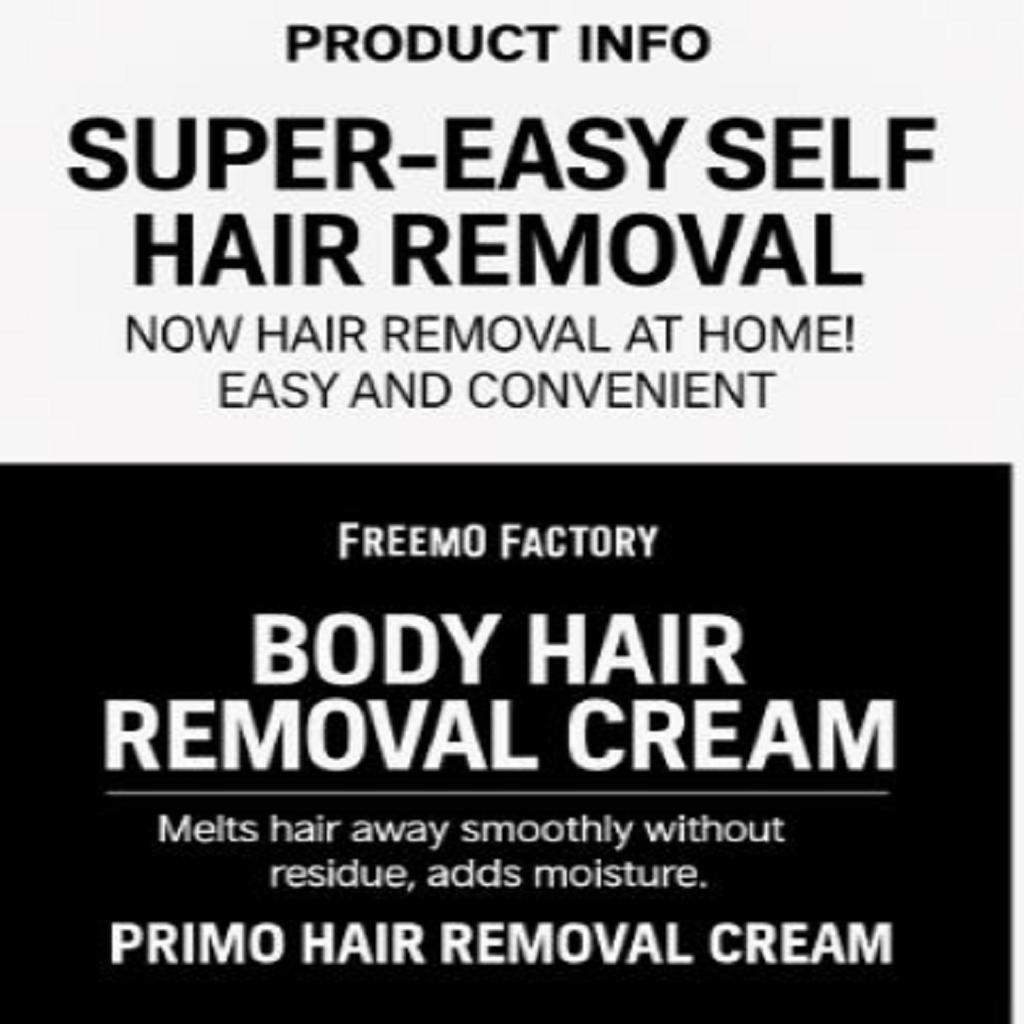 Непринужденная Плавность: Крем для удаления волос на теле Primofactory Original (80г)