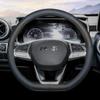 Высококачественная кожаная оплетка на руль автомобиля для BAIC BJ20 BJ30 BJ40 BJ60 BJ80 BJ90 F40 37-38см Защитная накладка на руль