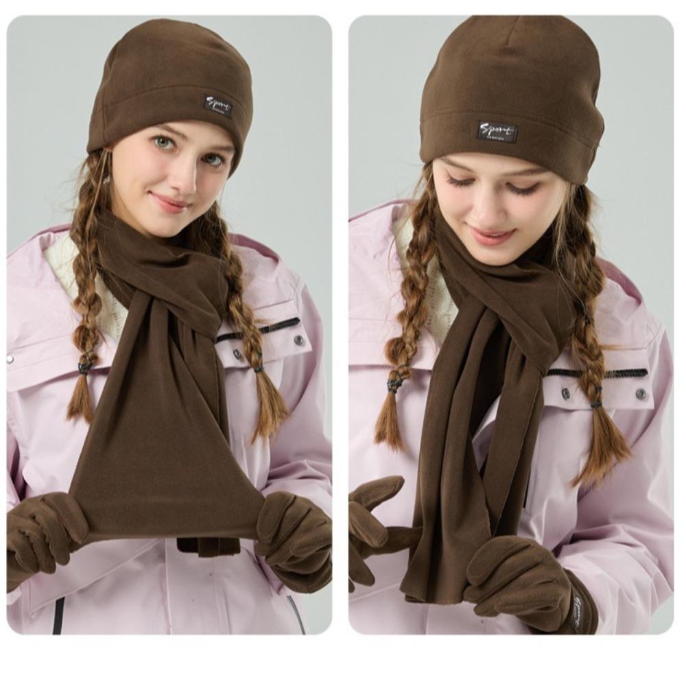 Thicken Women Warm Knitted Hat Neck Warmer Wool Crotch Beanie Fashion Winter Hat Mask Scarf Autumn