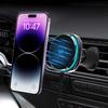 Uchwyt samochodowy z ładowarką indukcyjną wentylatorem do telefonu na kratkę nawiewu Qi MagSafe 15W