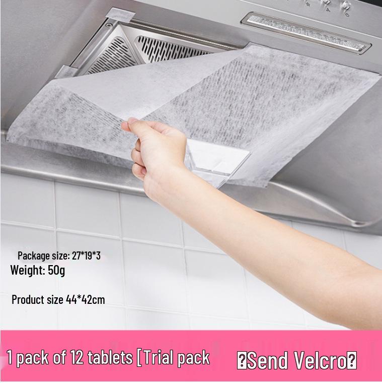 Японский кухонный фильтр, устойчивый к высоким температурам: Впитывающая масло хлопковая сетка, Защитная наклейка от дыма, Огнестойкая