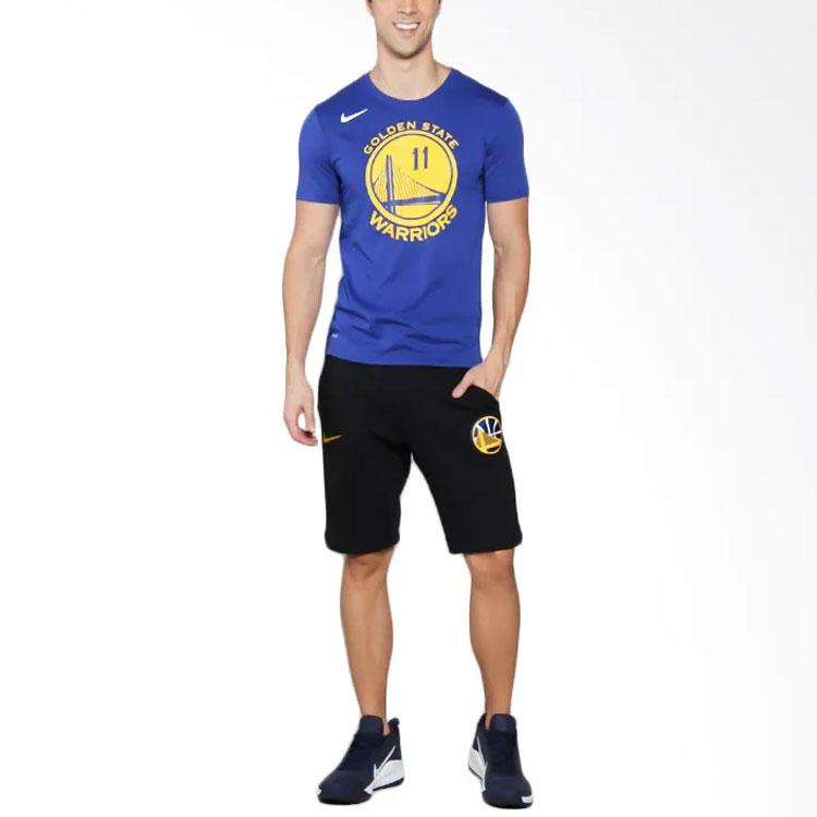 Nike Футболка Golden State Warriors Dri-Fit NBA с коротким рукавом и мужскими топами Klay Thompson синего цвета 870775-498