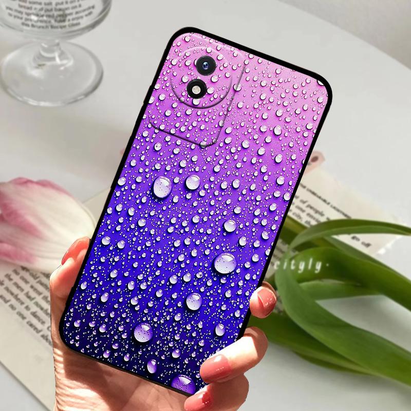 Phone Case For Vivo Y02 4G Coque Y02A Y02t Cute Lion Animals Black Soft Silicone TPU Phone Cover For VIVO Y11 2023 4G Bumper