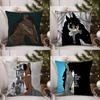 B-Bojack Horseman Наволочка для подушки Домашний Общежитие Спинка стула Короткий плюш Двусторонняя печать Офис Время для сна Чехол для подушки