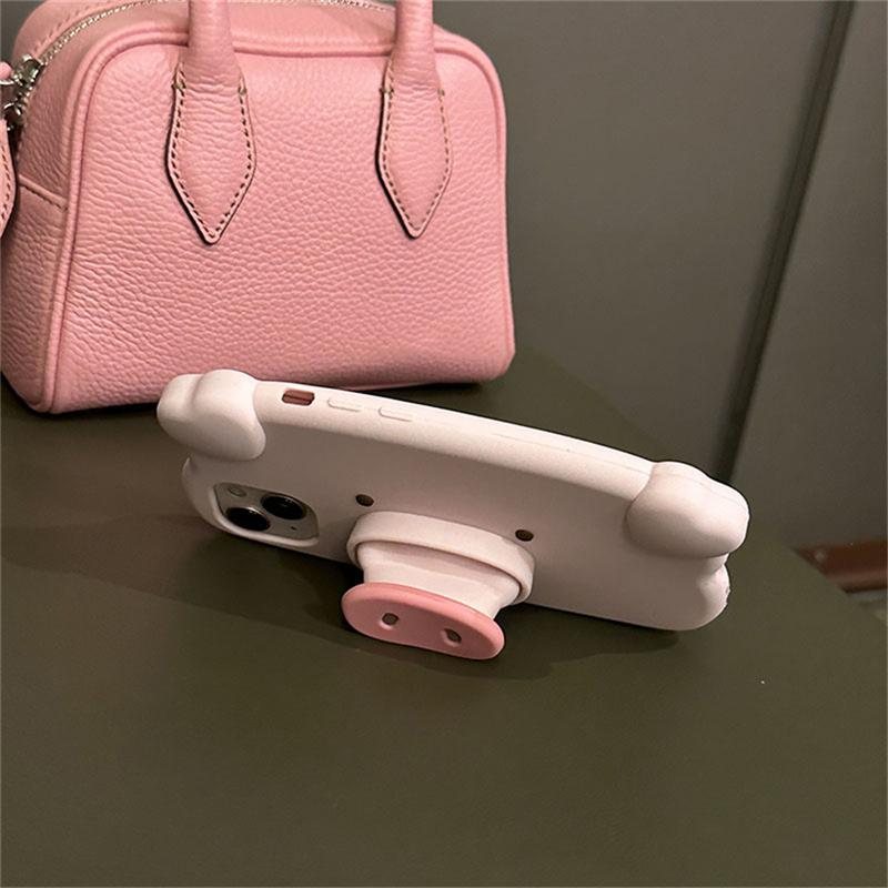 Милый мультфильм 3d Свинья носовой кронштейн силиконовый розовый чехол для телефона для Iphone 14 13 12 11 Pro Max Ins Корея прекрасный противоударный мягкий чехол