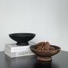 Wabi-sabi Ручная работа Деревянная фруктовница - Ретро-орнамент в стиле бревна для гостиной, гостевого дома или отеля, для декора и хранения.
