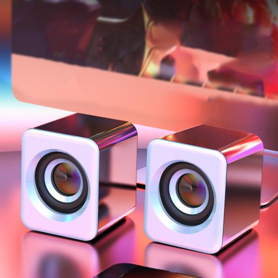 1 пара компьютерных динамиков, сабвуфер, USB, Bluetooth-совместимый, проводной, портативный мини-динамик, стереозвук без задержки, громкоговоритель, ПК, ноутбук, ноутбук