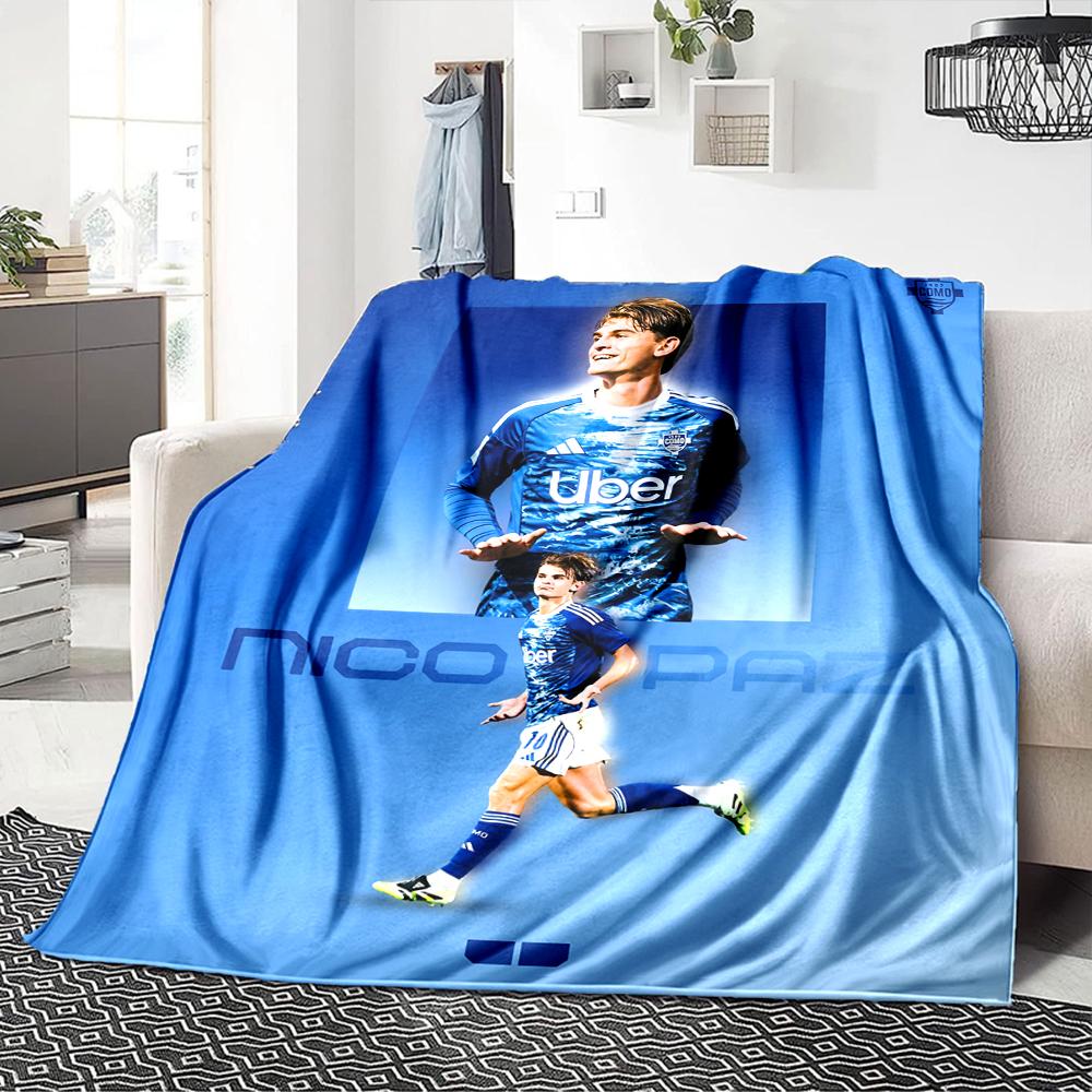 Winter Sports Blankets Flannel Printed Breathable Warm Throw Blanket for Home Office Bedspreads 0708a59