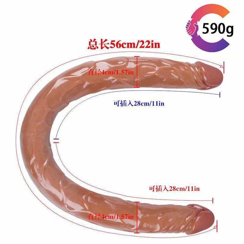 Huge Dildo 21/43/56cm Super Realistic Soft Penis Double Heads Sex Toys for Women Men