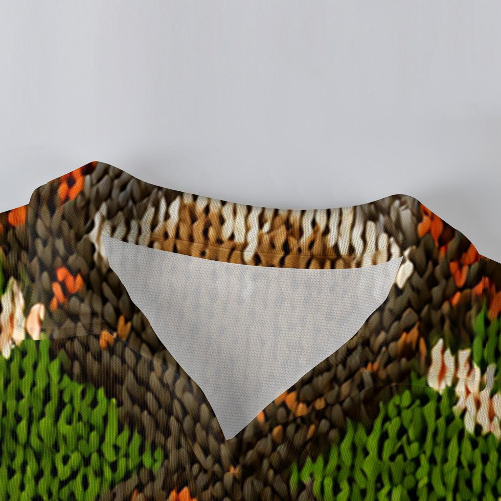 Men's Casual Collared Long-Sleeve Knit Base Layer Top