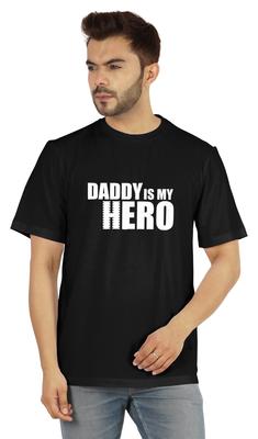 Футболка с графическим принтом для мужчин Футболка Daddy Is My Hero Футболка из джерси Футболка ко Дню отца
