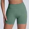 Женские однотонные шорты для йоги, бесшовные, для фитнеса, подъема бедер, бега, йоги, спортивные шорты с тремя точками