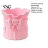 3D Printed Pen Cup Pink Bow Makeup Brush Holder, Desk Organizer, Cosmetic Decorative Holder Brushes & Storage for Vanity Decoration Sundries Container