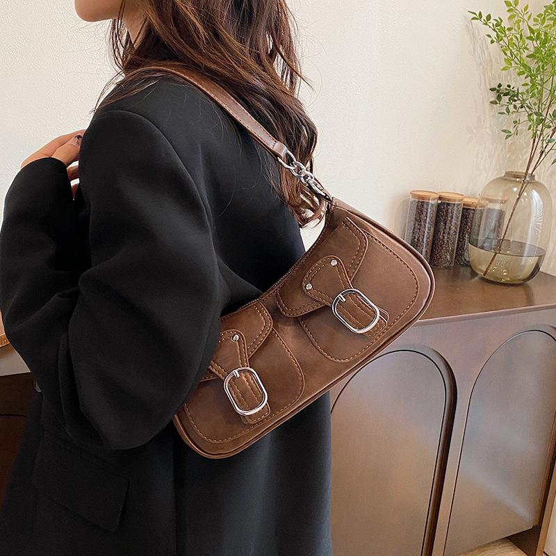 Premium Sense Portable Dumpling Bag Women 2025 New Niche Fashion One Shoulder Armpit Bag Retro Messenger Bag Bag
