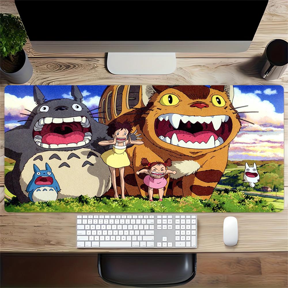 Neighbor Totoro Adventure Large Gaming Mouse Pad Nonslip Rubber Base Waterproof Desk Mat For Office Pc Laptop