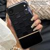 Элемент с текстурой чешуи Для iPhone 11 Pro 12 13 mini 14 15 Pro Max 16 E 17 Air XS Max XR 8 7 Plus SE 5 6 Черный Стеклянный чехол для телефона