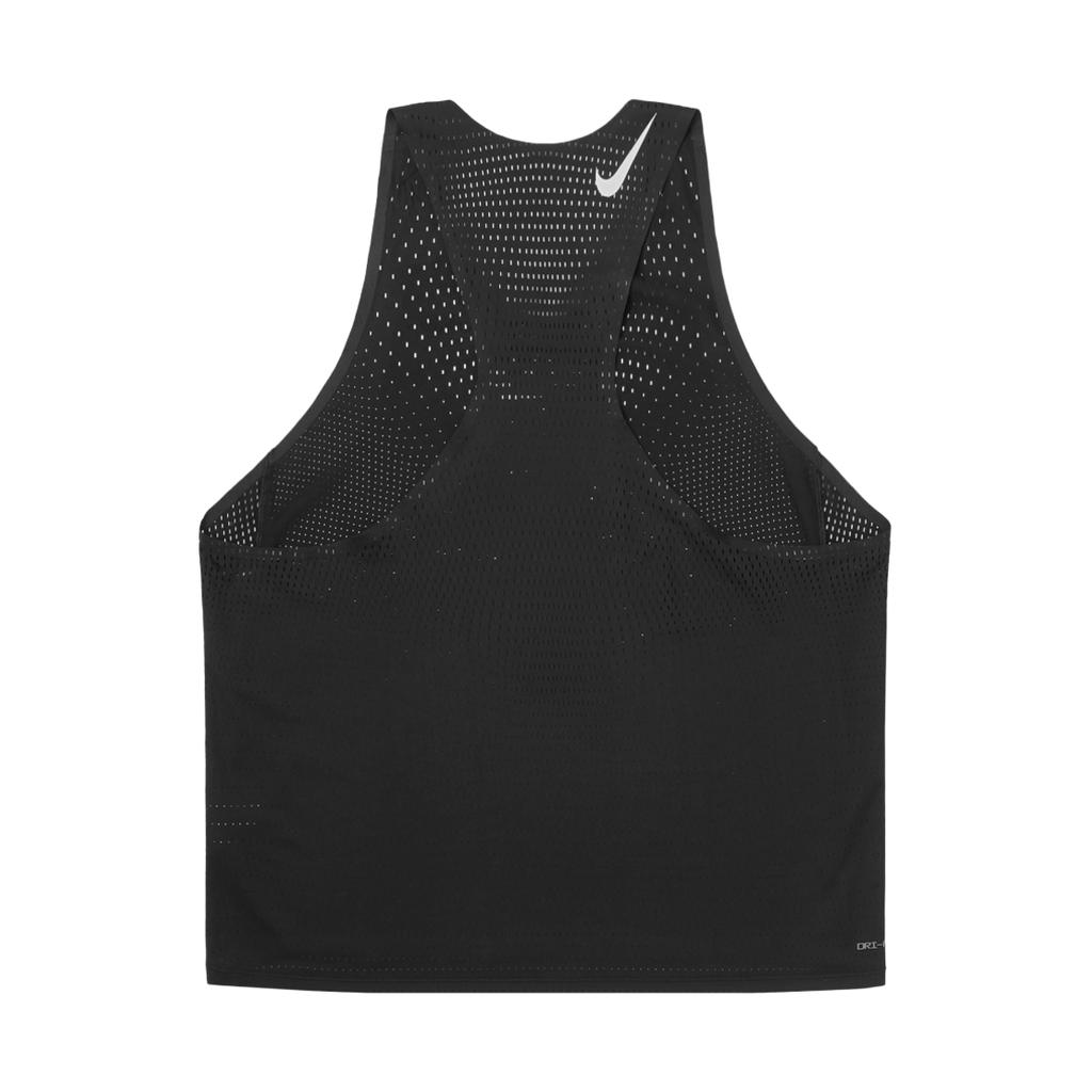 Nike Мужские топы AeroSwift Logo Crew Running Tank черные FN4231-010