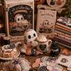 Creative Halloween Home Decoration Ghost Patchwork Kit, Cute Doll DIY Sewing Set with Pre-Cut Unique Ornament Kit Fabrics, Autumn Holiday Craft