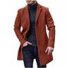 Men's Woolen Coat Mid-length Windbreaker Coat