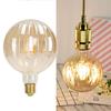 4 Вт G125 Антикварная лампа E27 Арбузная светодиодная лампа накаливания для украшения дома 220 В теплый свет(Золото )