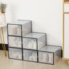 Clear Plastic Shoe Box Space Saving Stackable Shoe Storage Box Sneaker Container Case Bin with Lid Shoe Organizer for Closet