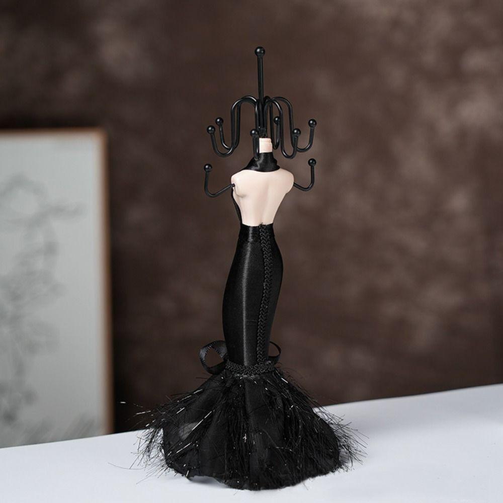 Black Jewelry Storage Rack High Heeled Shoe Design Window Decorations New Jewelry Display Rack