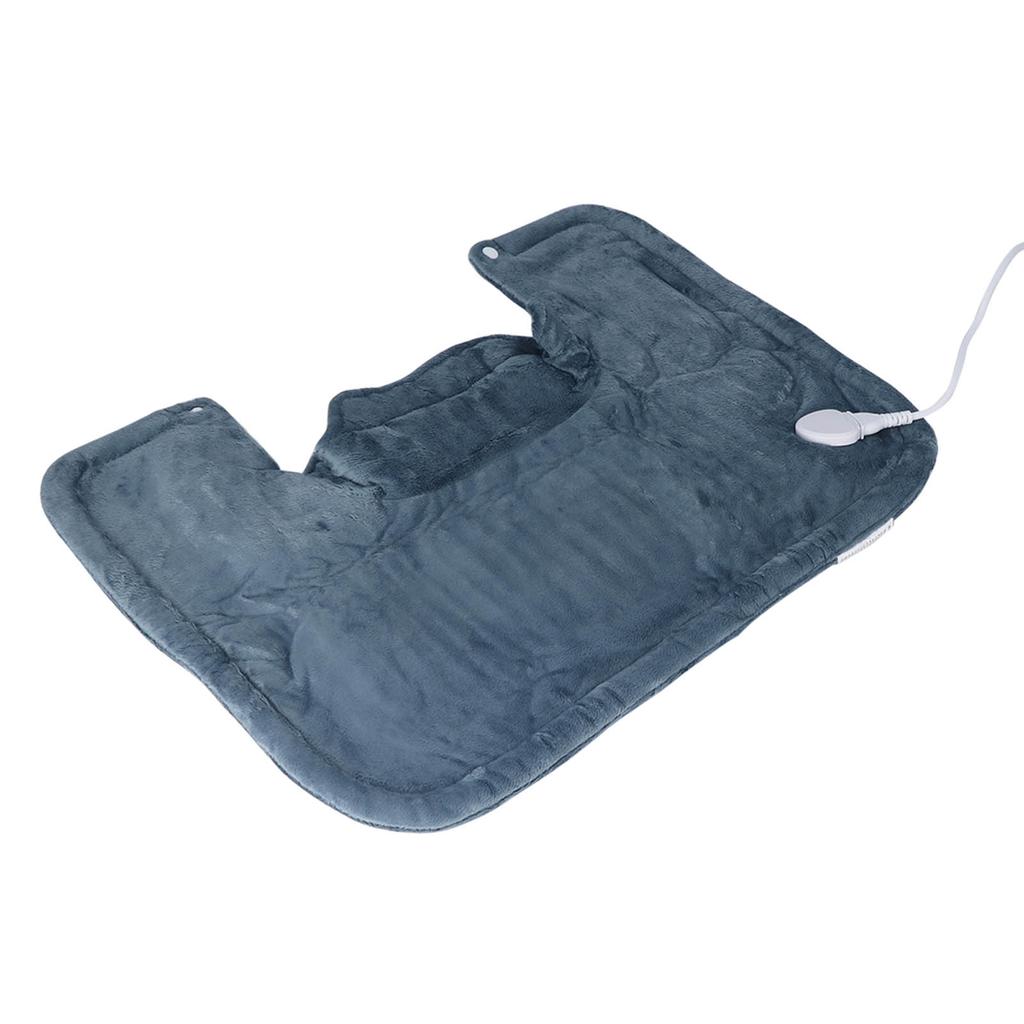 Электрическая грелка 6 уровней температуры Мягкая теплая грелка для шеи и плеч Темно-серая ЕС