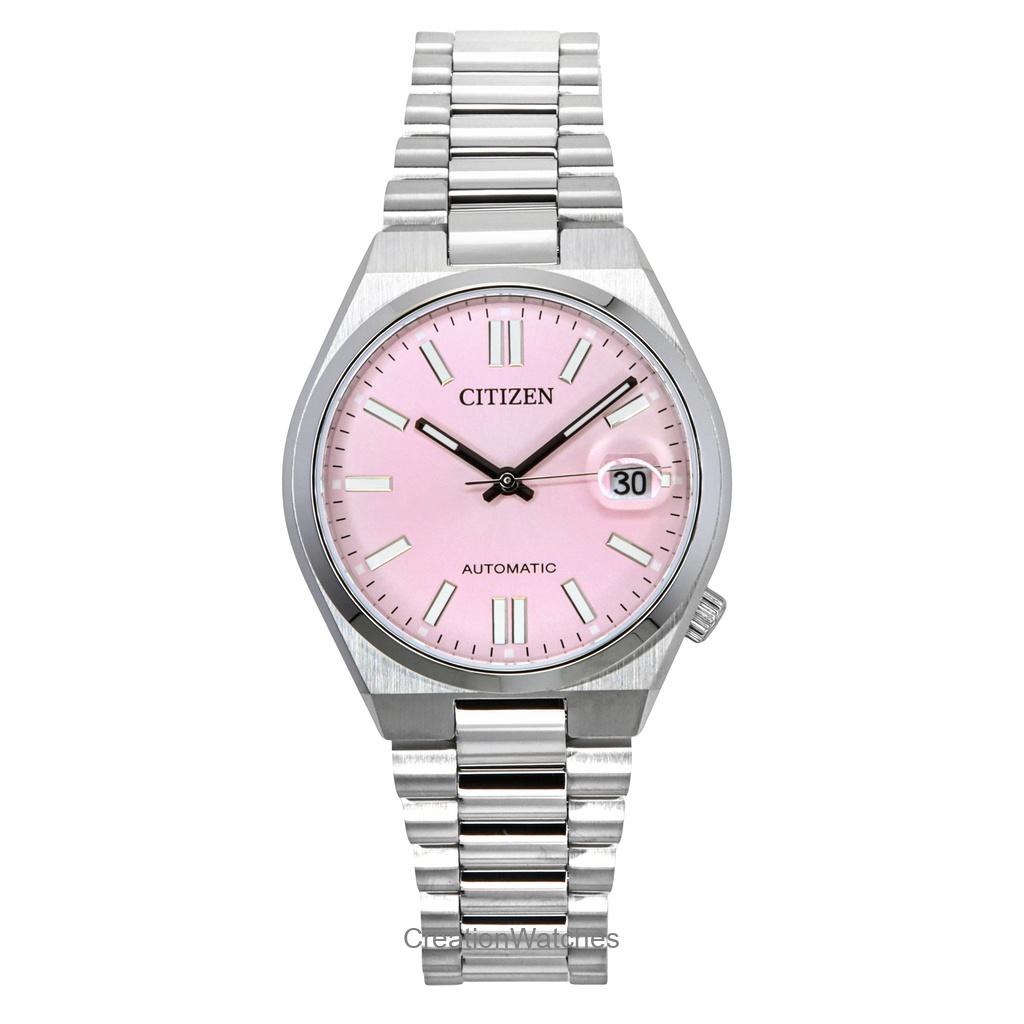 Citizen Женские часы Tsuyosa NJ0200-50Z из нержавеющей стали с розовым циферблатом