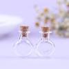 2Pcs Mini Glass Bottles Wishing Bottle With Corks Tiny Jars Vials Storage Bottle