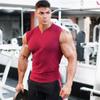 European American Men's Sleeveless Cotton Sports Vest Summer New Products Fitness Casual Wide Shoulder Tops