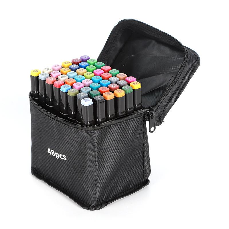Набор арт-маркеров с двумя наконечниками, 24-168 цветов, спиртовые маркеры для взрослых студентов, профессиональные скетч-маркеры для рисования/скетчинга/манги