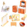 Toy Models Mini Furniture Playing Patterns Kids Subminiature Toys Bathroom Scene Set Bauble Mould