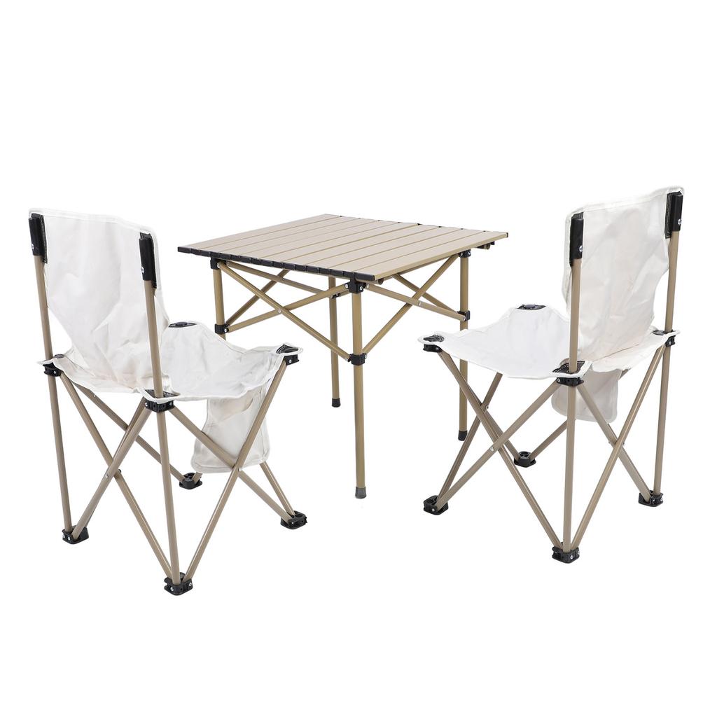 Набор стульев для кемпинга, переносной складной квадратный стол из алюминиевого сплава с высокой нагрузкой