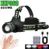 Powerful Spotlight Headlight Sensing Head Lamp Type-C Apple Lnput USB Output Power Display With Night Light Strip