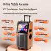 SANSUI Portable KTV Trolley Speaker System with 19-inch Screen