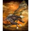DIY Алмазная вышивка Стразы Вышивка Алмазная картина Подарок Орел и лошадь Настенный декор