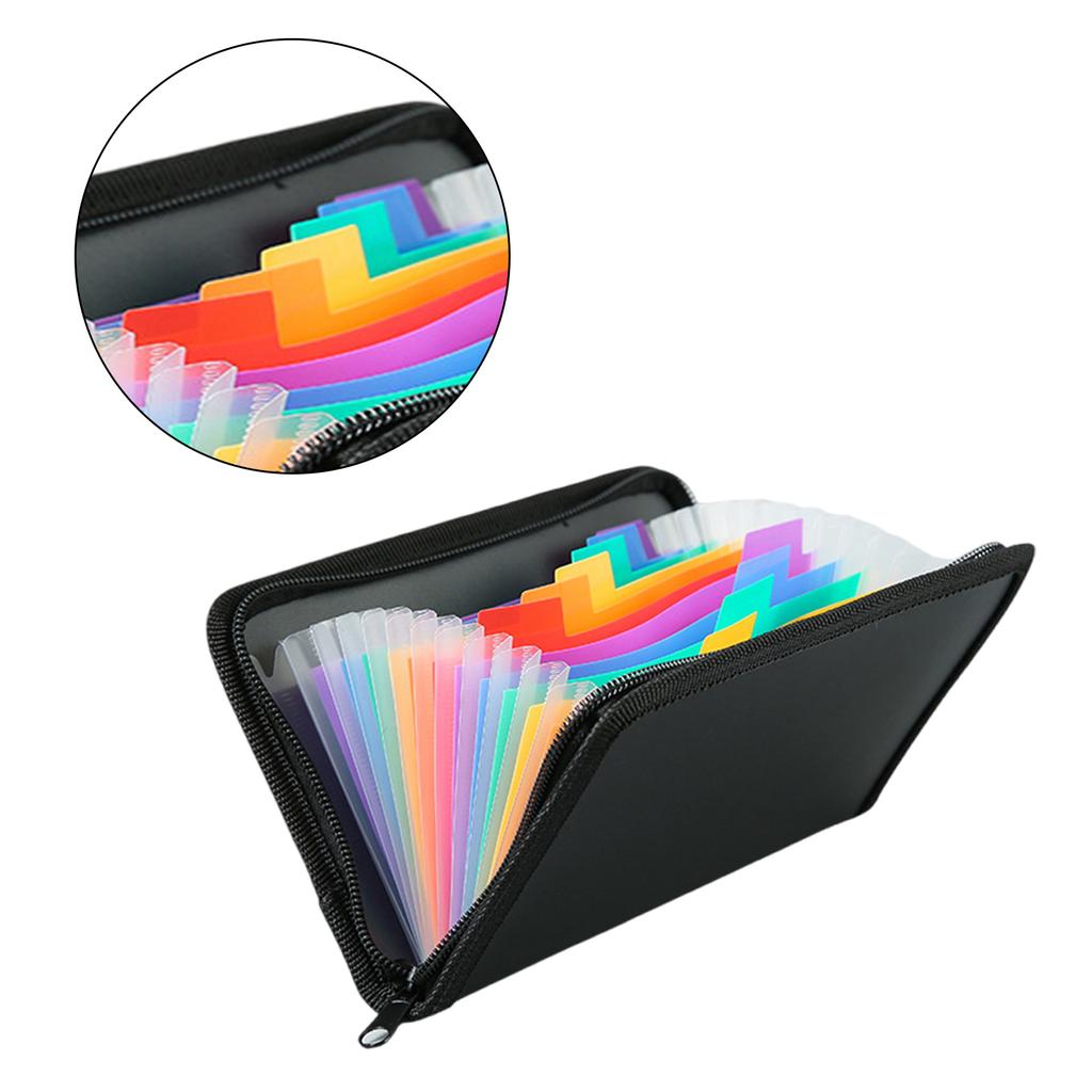 13 карманов Органайзер для чеков и купонов Кошелек для чеков Маленькая расширяемая папка-аккордеон Маленькая папка-гармошка Застежка-молния